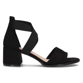 Filippo DS2093 / 22 Bk black sandals