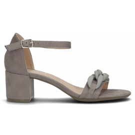 Filippo DS3708 / 22 Gr gray sandals grey Filippo DS3708 / 22 Gr gray sandals grey