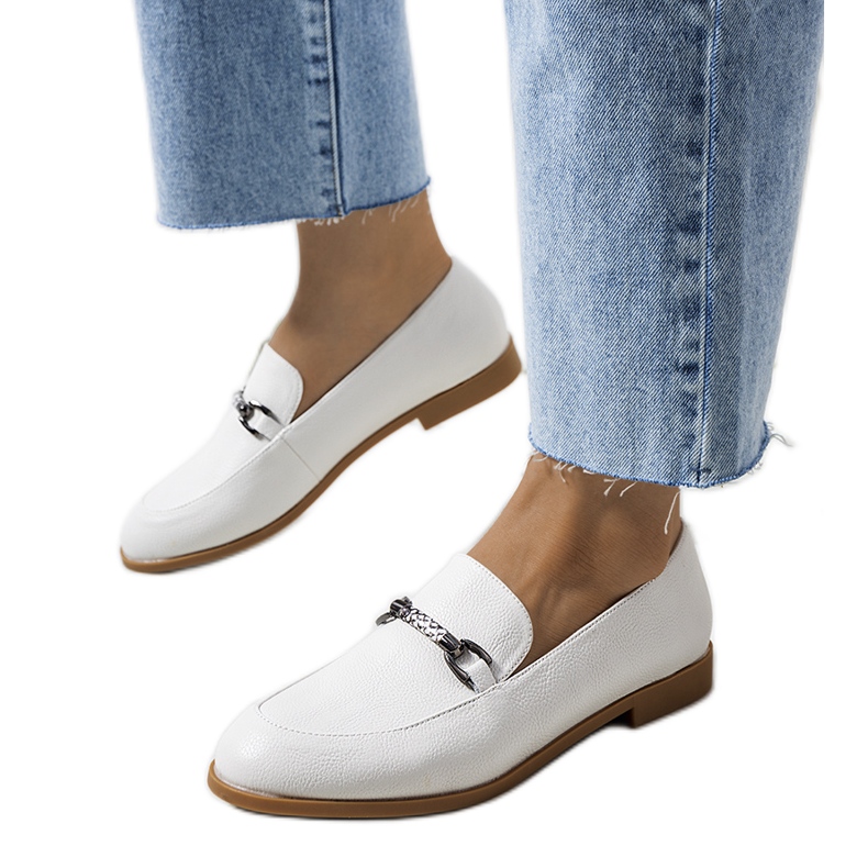 Leather shoes ecru Prins white Leather shoes ecru Prins white