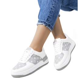 Djenna women's white and gray sneakers
