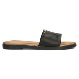 Filippo DK2103 / 22 Bk black slippers golden Filippo DK2103 / 22 Bk black slippers golden