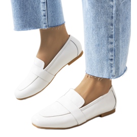 Maple women's white leather shoes