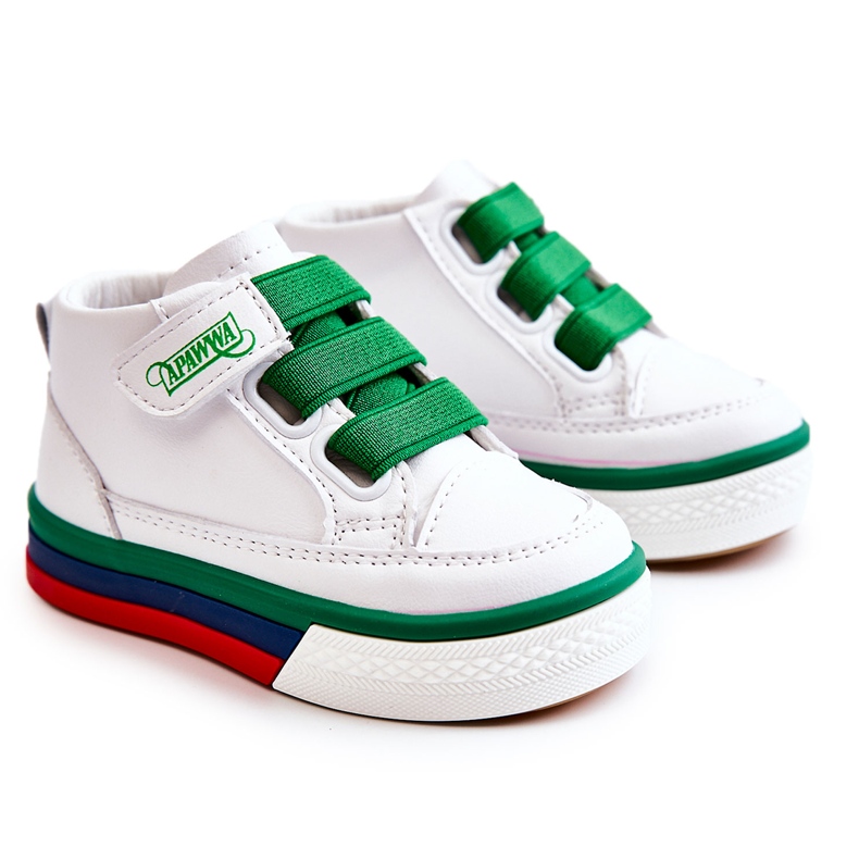 PA1 Children's High-top Sneakers White and Green Baxter ['white', 'green']