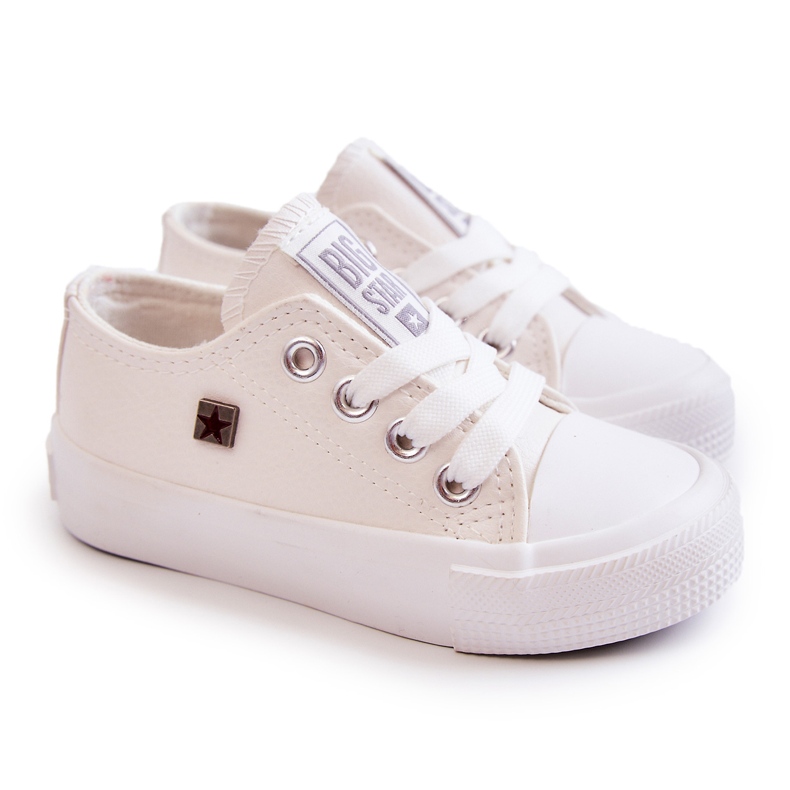 Children's Eco-leather Sneakers Big Star JJ374310 White