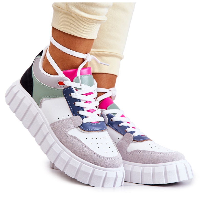 PS1 Women's Sport Leather Shoes, White-Gray Florentine grey green PS1 Women's Sport Leather Shoes, White-Gray Florentine grey green