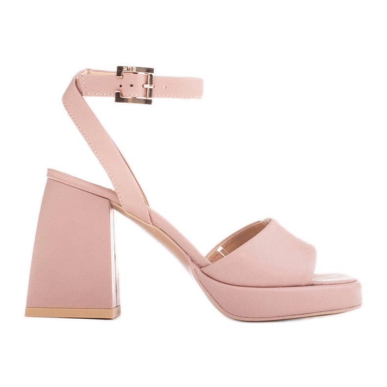 Marco Shoes Sandals on a booster platform pink