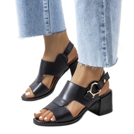 BM Black sandals on the Lamia post