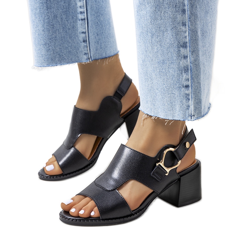 BM Black sandals on the Lamia post