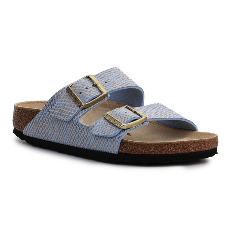 Birkenstock Arizona Shiny Python Dusty Blue W 1021463