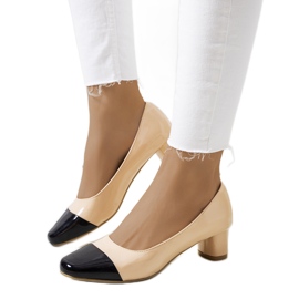 Beige Dikra women's pumps black