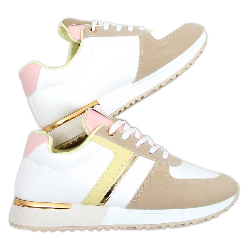 Grass Beige women's sports shoes white multicolored Grass Beige women's sports shoes white multicolored