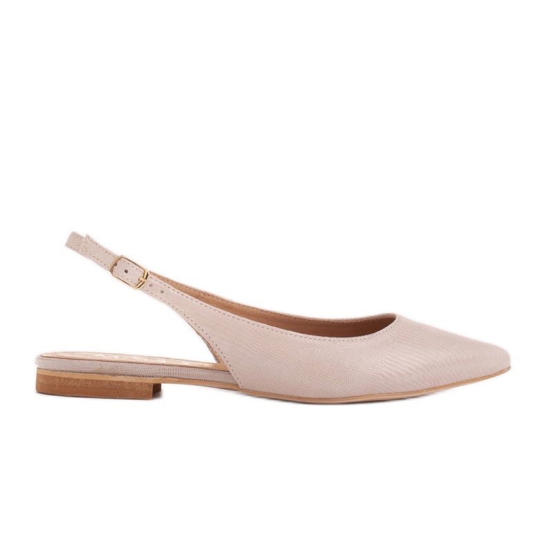 Marco Shoes Natural suede sandals in beige 1965P-103-1