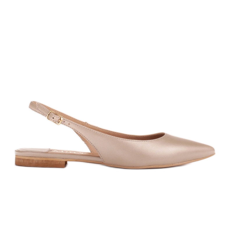 Marco Shoes Natural leather sandals in golden color 1965P-1232-1 beige Marco Shoes Natural leather sandals in golden color 1965P-1232-1 beige