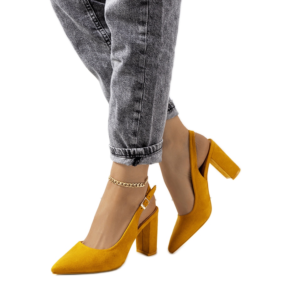 Mustard colored shoes shop