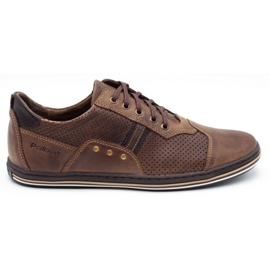 Polbut Casual men's shoes 1801P brown Polbut Casual men's shoes 1801P brown