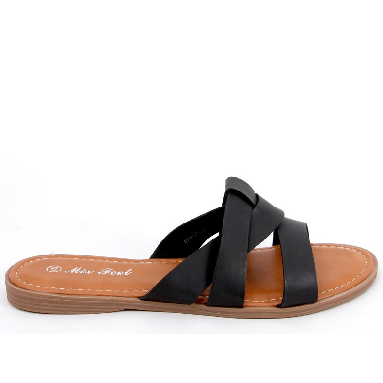 Women's Cross Slippers Poppy Black