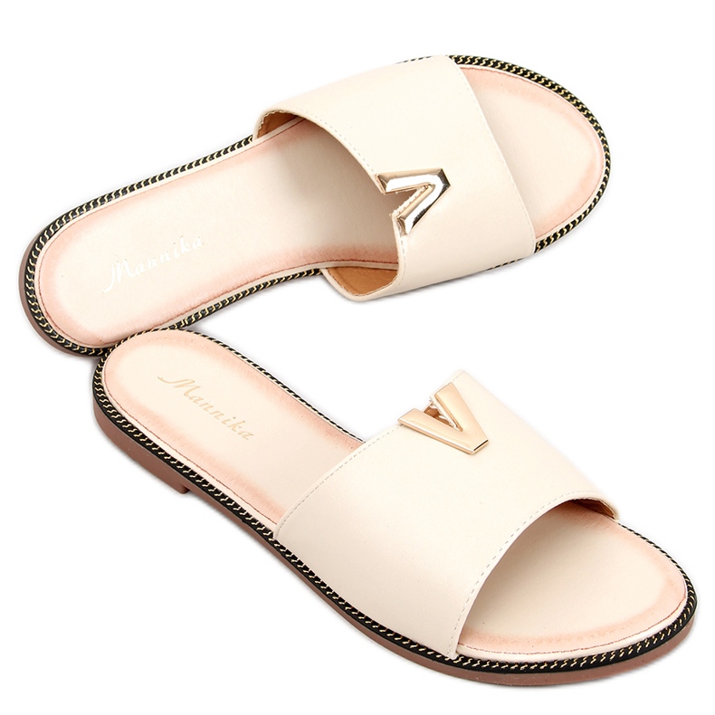 Willow Nude women's plain slippers beige