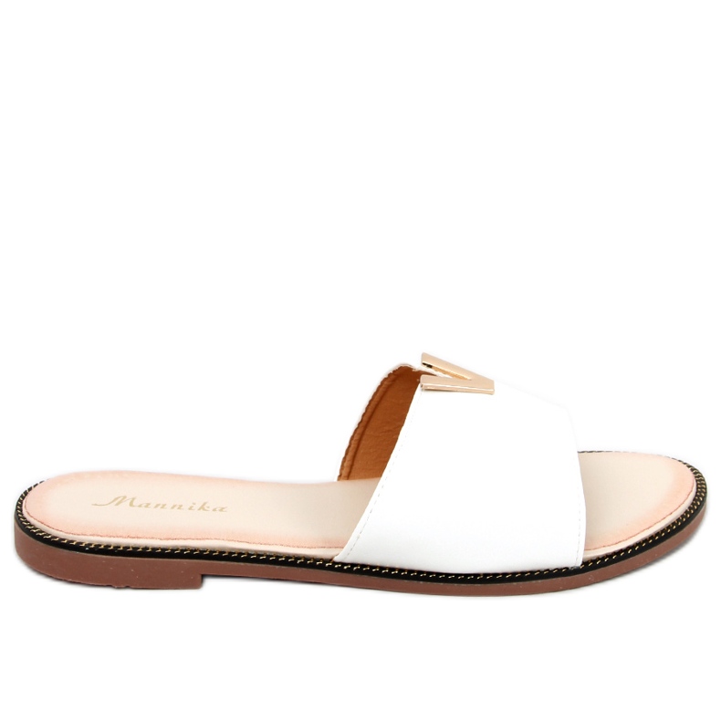 Women's face slippers Willow White