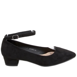 Bellis Black low heel pumps