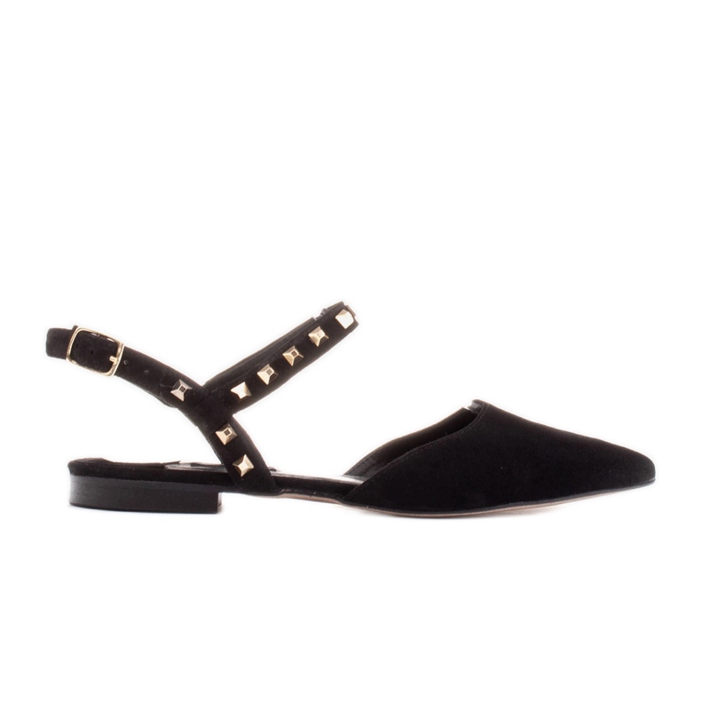Marco Shoes Black sandals with studs