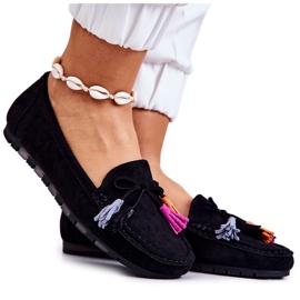PS1 Women's Black Wilessa suede loafers
