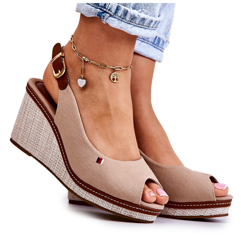 PS1 Women's Comfortable Sandals With Buckle Dark Beige Thallas PS1 Women's Comfortable Sandals With Buckle Dark Beige Thallas