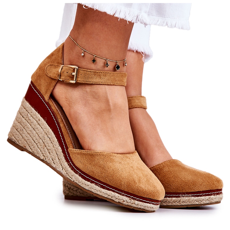 PS1 Women's Brown Espadrilles On A Tamarill Wedge