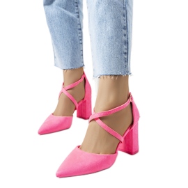 Pink neon pumps on the Hassing post
