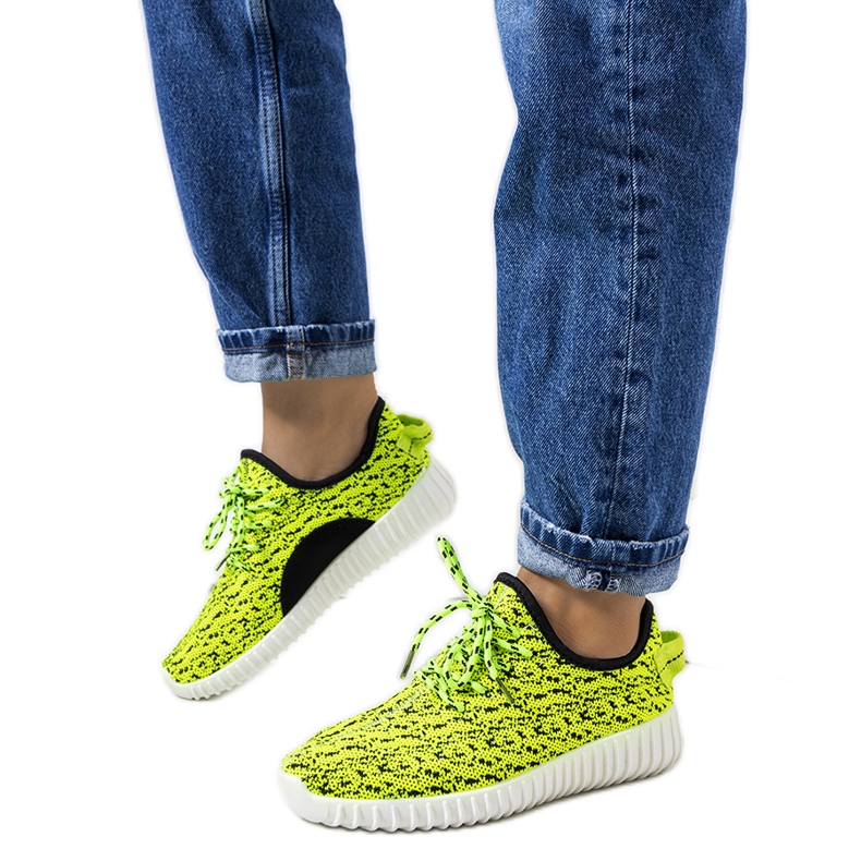 Mulder green neon sneakers black