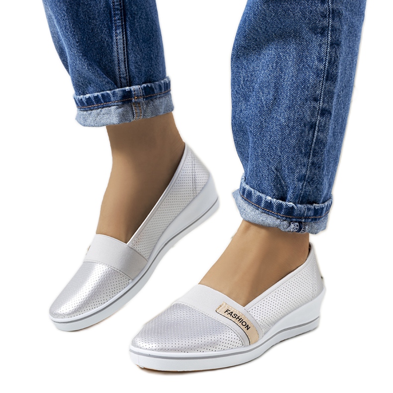 Silver wedge sneakers Klink Silver wedge sneakers Klink