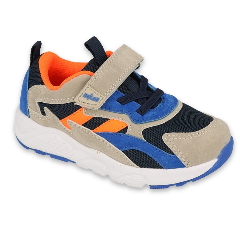 Befado children's shoes 516P127 blue orange grey