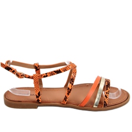 Bavi Orange women's sandals