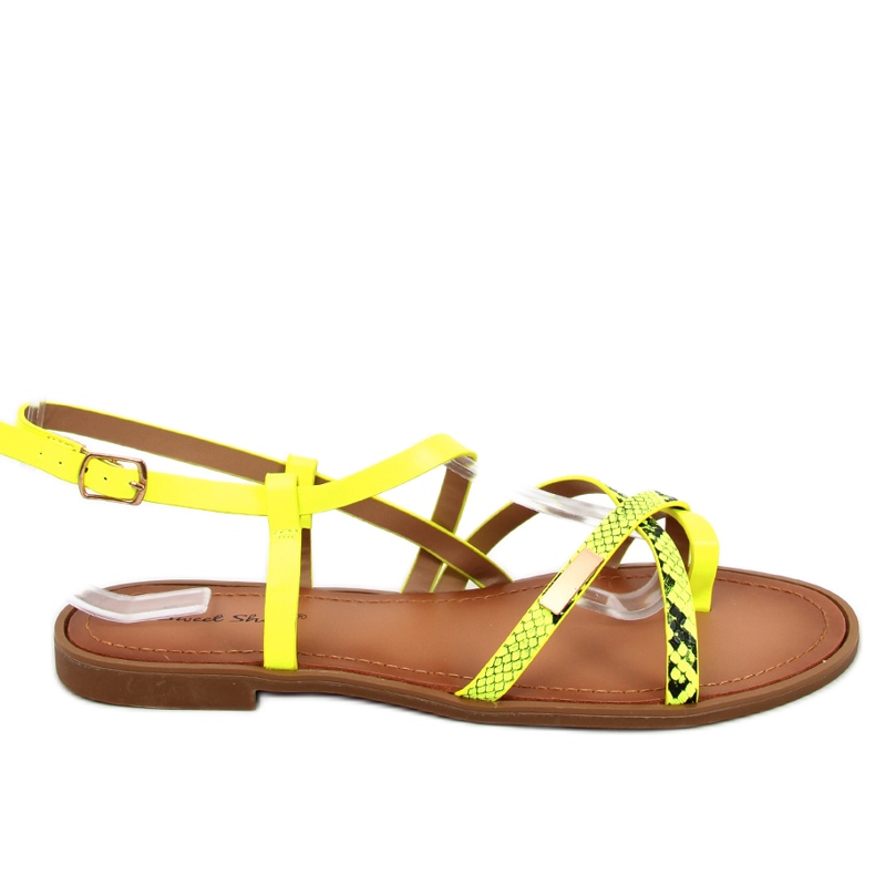 Trudy Yellow women's sandals