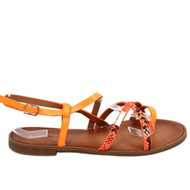 Trudy Orange women's sandals