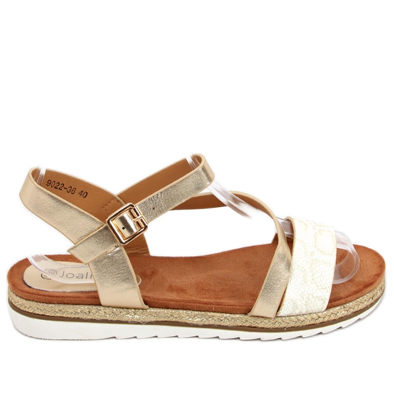 Gold espadrilles sandals Katia Gold golden