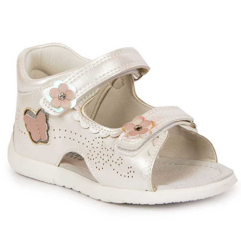 Velcro white sandals At the American Club