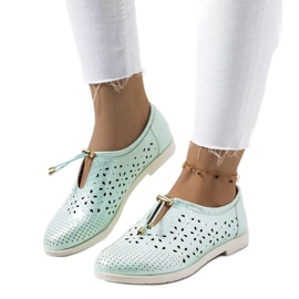 Green openwork Holm shoes Green openwork Holm shoes