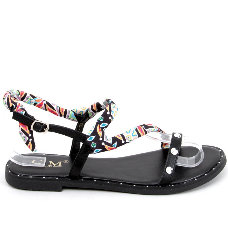 Abelia Black women's sandals multicolored Abelia Black women's sandals multicolored