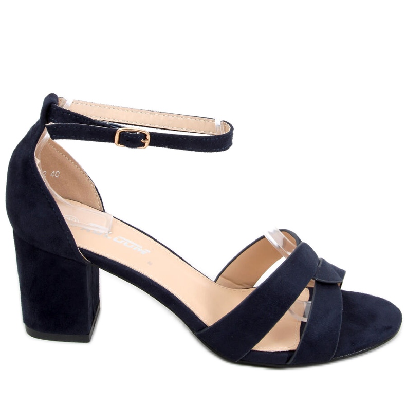 Moly Blue high-heeled sandals navy blue
