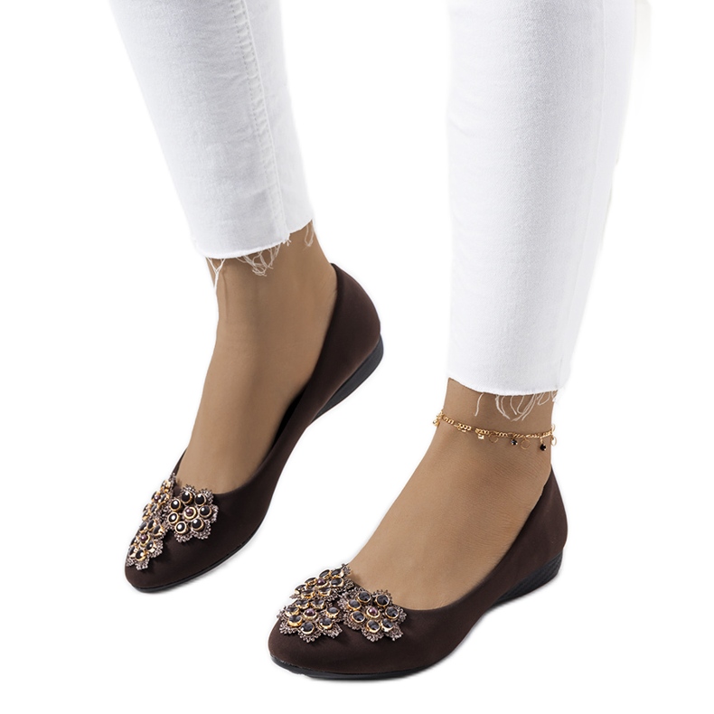 Ladies' brown ballerinas Rolla