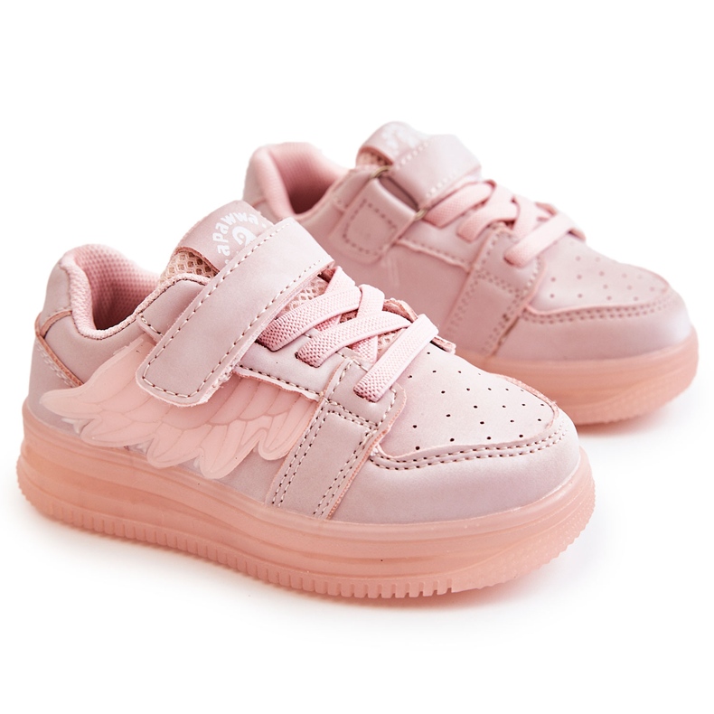 PA1 Children's Leather Sport Shoes With Velcro Pink Angel PA1 Children's Leather Sport Shoes With Velcro Pink Angel