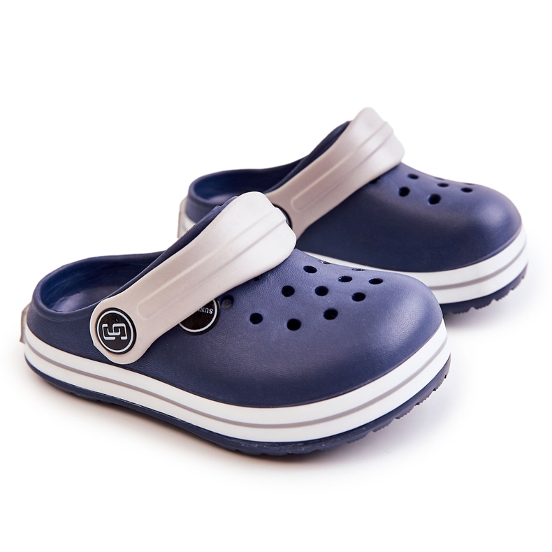 Comfortable Children's Slippers Crooks Navy Blue Colly