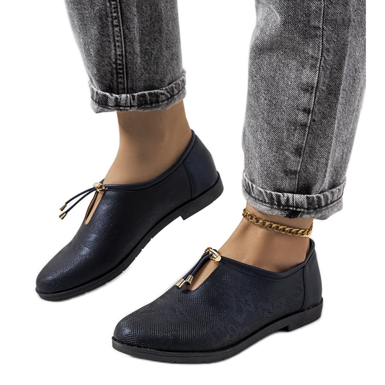 Navy blue women's shoes Bech
