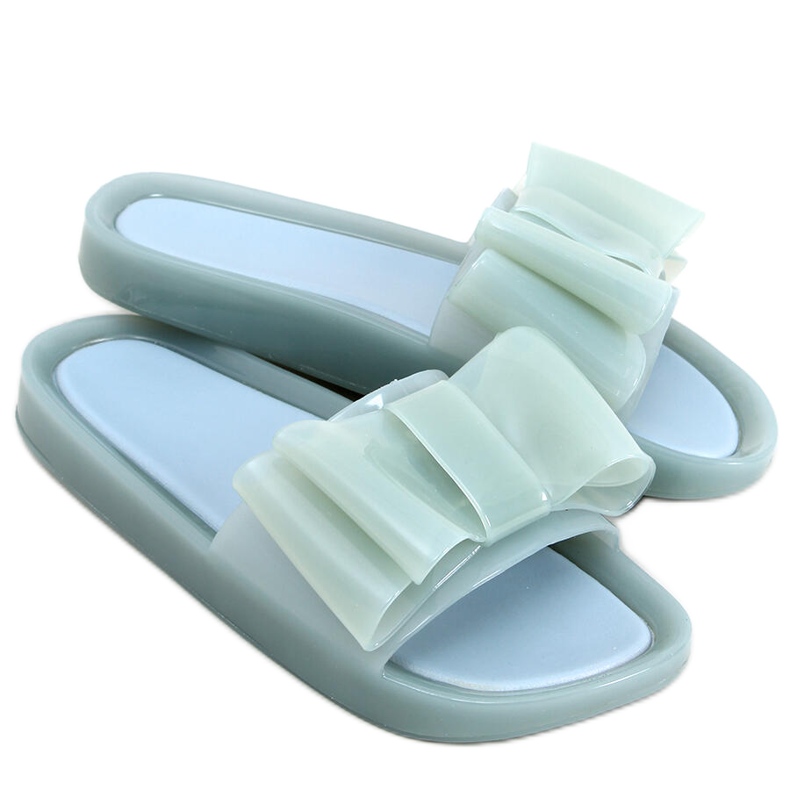 Vinca Green women's silicone slippers blue