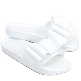 Vinca White women's silicone slippers