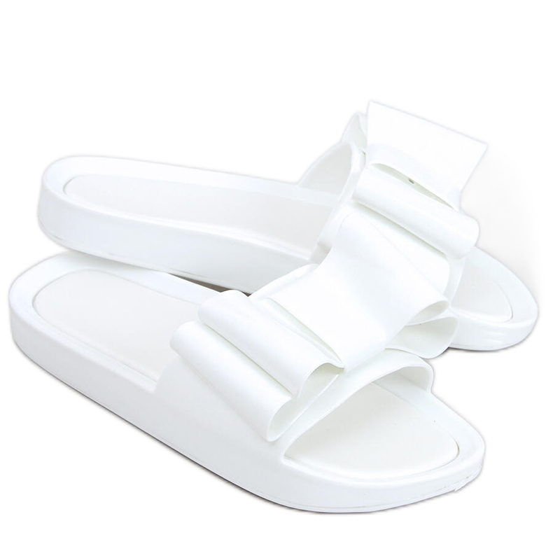 Vinca White women's silicone slippers