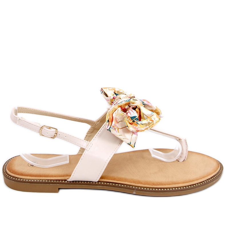 Flip-flops with a bow Odette Beige