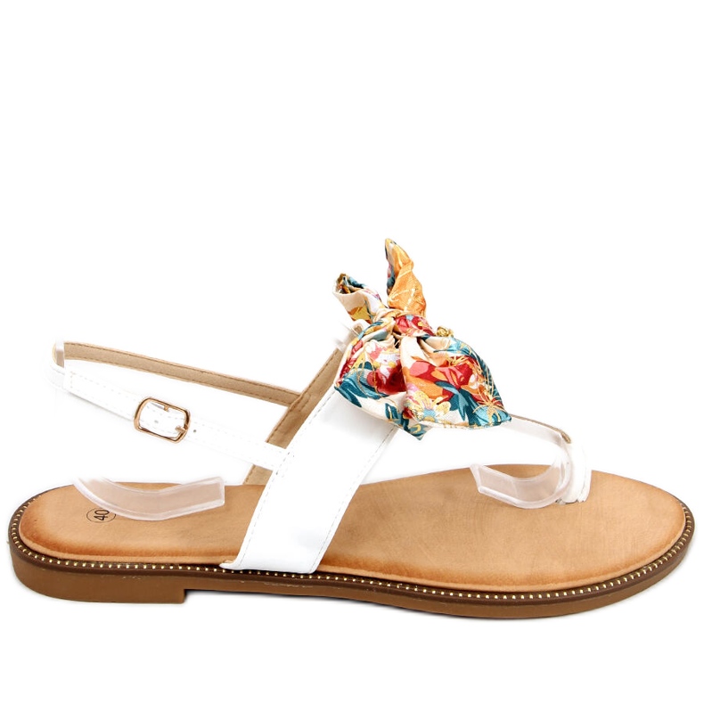Flip-flops with a bow Odette White
