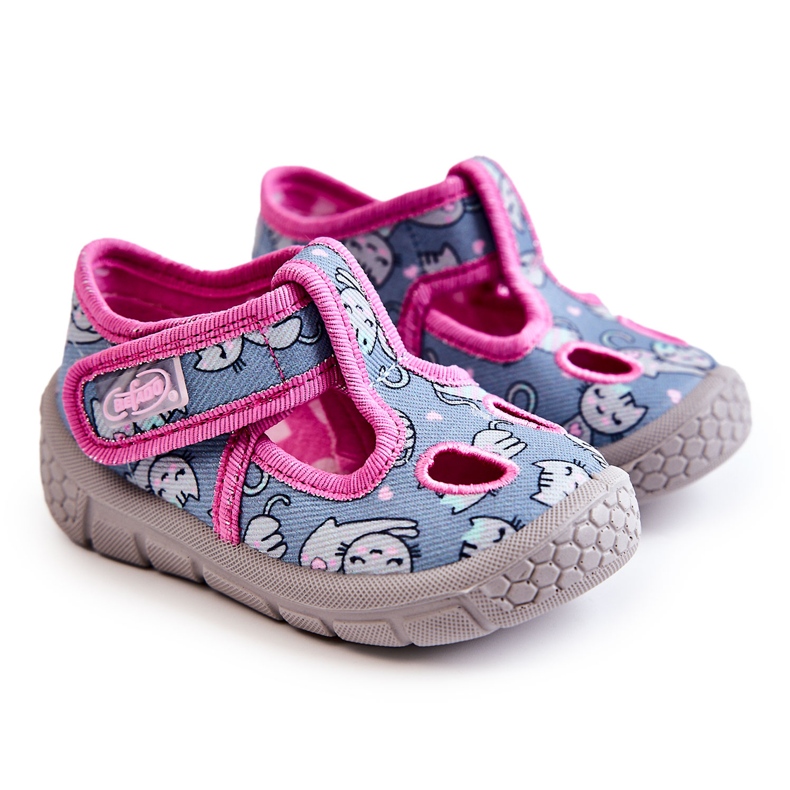 BEFADO S.A. Shoes Slippers Befado Cats 533P014 Blue-Pink