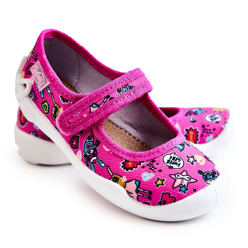 BEFADO S.A. Children's ballerina slippers Befado Supergirl 114X483 Pink